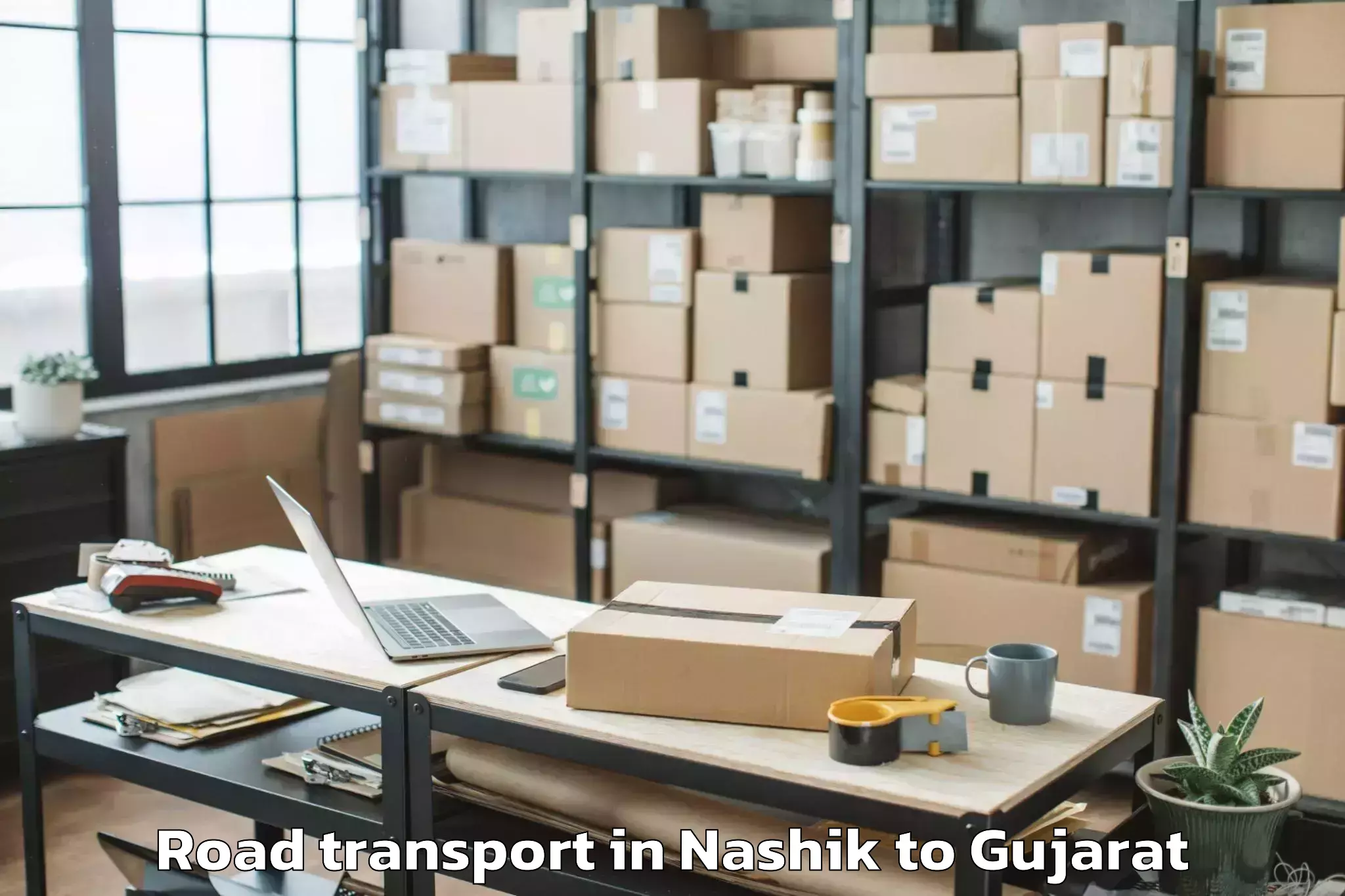 Top Nashik to Bhiloda Road Transport Available